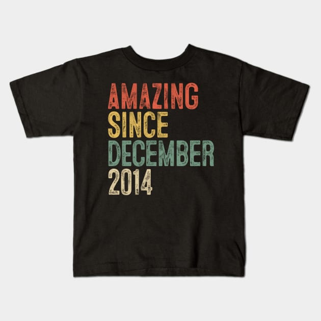 Amazing Since December 2014 5th Birthday Gift 5 Year Old Kids T-Shirt by rhondamoller87